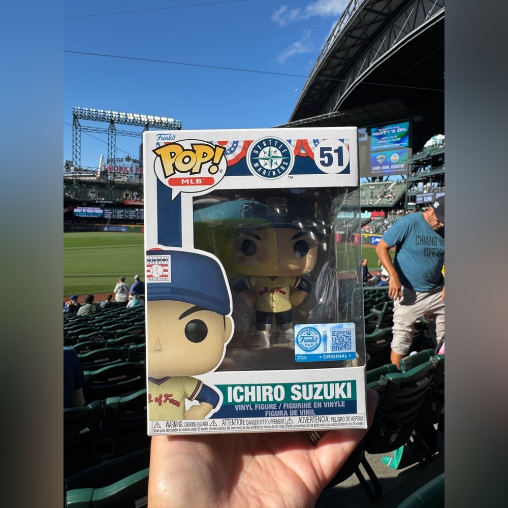 Funko Pop MLB Ichiro Suzuki POP Figure #51 Hall Of Fame Seattle Mariners